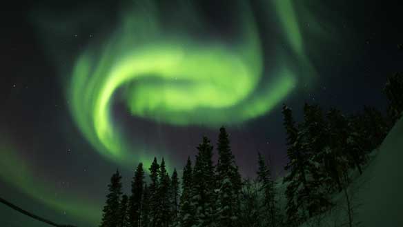 The aurora borealis can be seen in the Yellowknife area on many nights. The AuroraMax project gives people around the world a virtual look at the northern lights. (James Pugsley/Astronomy North)