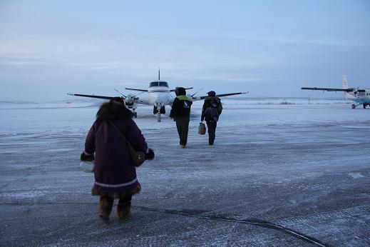 If only flying to Ulukhaktok were so easy. Photo: Eilís Quinn, Radio Canada International. 