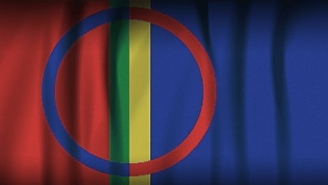 The Sami flag. Image: YLE Uutisgrafiikka