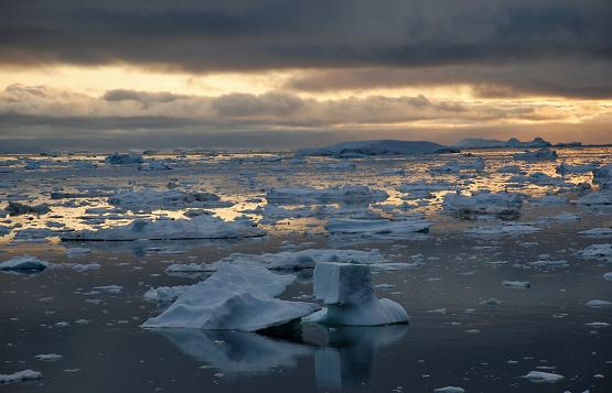 Ice Fjord of Ilulissat in Greenland. AFP PHOTO/ SLIM ALLAGUI 
