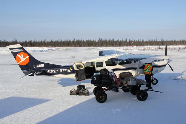 Four-seater plane to Deline, Northwest Territories. Photo: Eilís Quinn. Radio Canada International