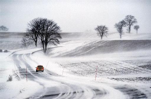 Winter scene in southern Sweden. Photo: Uno Andersson, Presssens Bild, EPA. AFP.