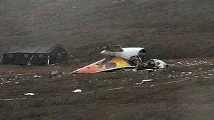 Wreckage of Boeing 737 in Resolute Bay, Nunavut. (CBC)