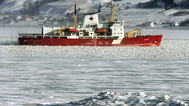 Le navire Amundsen. (La Presse Canadienne)