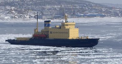 Icebreaker in Russia's Pacific port of Vladivostok, about 6,400 km (4,000 miles) east of Moscow. (AP)