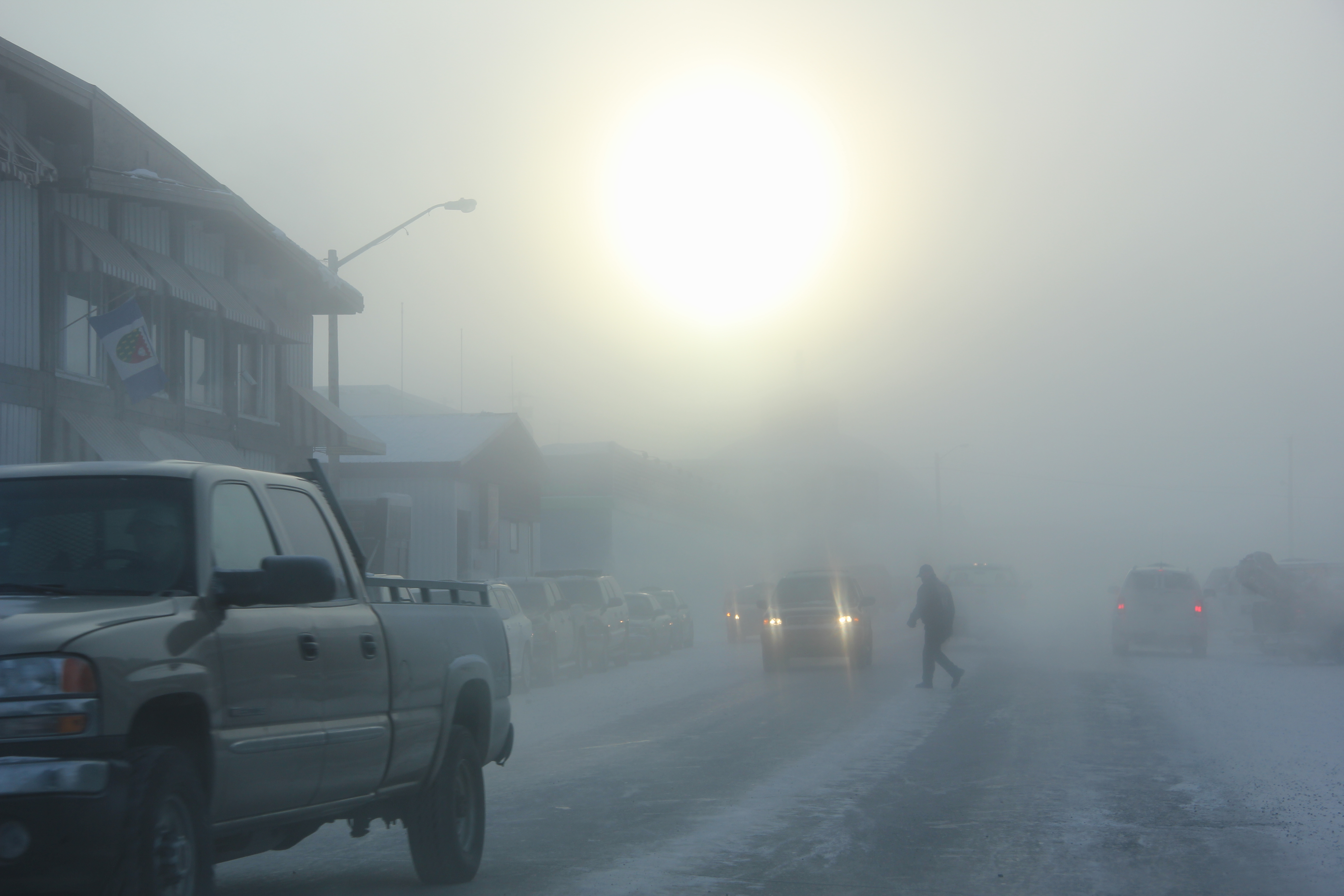 Downtown Inuvik. (Eilís Quinn / Eye on the Arctic)
