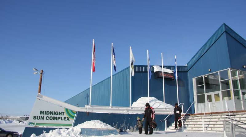 Inuvik's Midnight Sun Complex in Canada's Northwest Territories. CBC's Cross Country Checkup call-in show visited Inuvik earlier this month to ask the question: "Is Canada making the right moves in developing the north?" (Eilís Quinn, Eye on the Arctic)