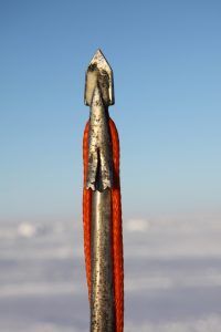 The tip of a harpoon used by Inuit hunters for seal hunting. Photo by Levon Sevunts.