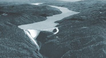 An illustration of the what the Susitna Dam may look like, if ever built. The proposed project received $95.2 million in Alaska's capital budget, which totaled $2.2 billion, down nearly $1 billion from the previous year. (State of Alaska illustration / Alaska Dispatch)