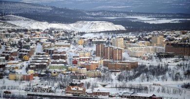 The city of Kiruna in Sweden’s Arctic. Sweden will hand over chairmanship of the Arctic Council to Canada here on May 15th. (Olivier Morin, AFP)