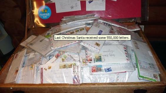 Last Christmas Santa received some 550,000 letters. (Hillevi Antikainen, Yle)