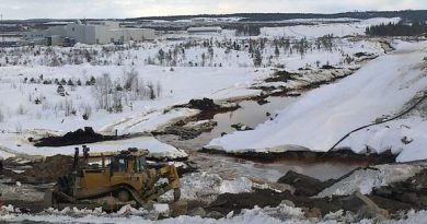 Talvivaara has faced repeated problems with leakage from waste water ponds. (Heikki Rönty / Yle)