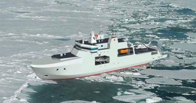 An illustration from the Department of National Defence, from 2009, of what an Arctic offshore patrol ship could look like. (DND)