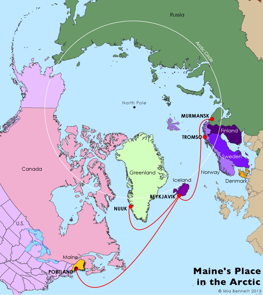 Maine's place in the Arctic (Mia Bennett, 2013)