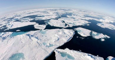 ce floes float in Baffin Bay above the Arctic circle as seen from the Canadian Coast Guard icebreaker Louis S. St-Laurent. A group of economic and scientific researchers say melting ice could cost $60 trillion over 10 years. (Jonathan Hayward/Canadian Press)