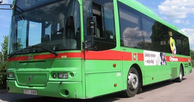 Beer residues will become biogas to run this Eskilstuna bus, (Petra Levinson / Sveriges Radio)
