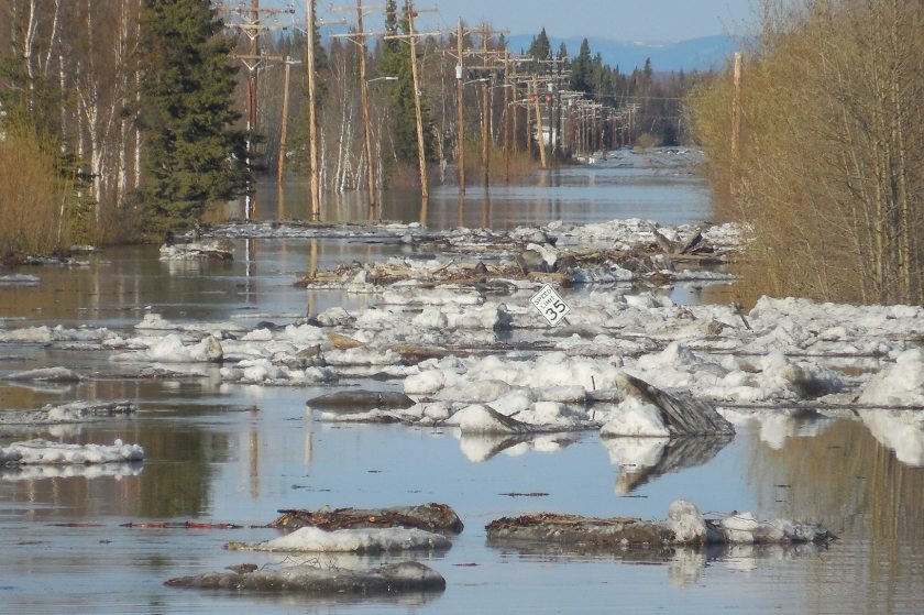 Flooding in the Yukon River community of Galena, Alaska over the memorial Day weekend. (National Weather Service, Alaska Dispatch)