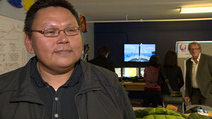 Peter Keenainak, from the Nunavut Fisheries Training Consortium, said the equipment will make training more effective. (CBC)