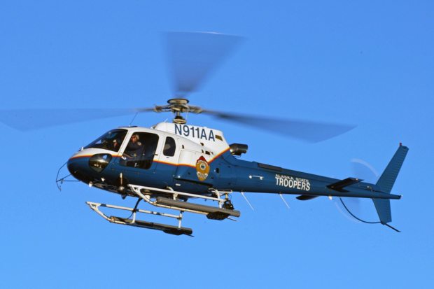 Alaska State Troopers' new search-and-rescue helicopter touched down in Anchorage last week. (Courtesy American Eurocopter / Alaska Dispatch)