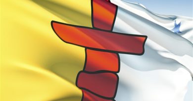 The Nunavut flag. A recent report states not enough has been done in areas such as the collection and sharing of information about at-risk youth. (iStock)