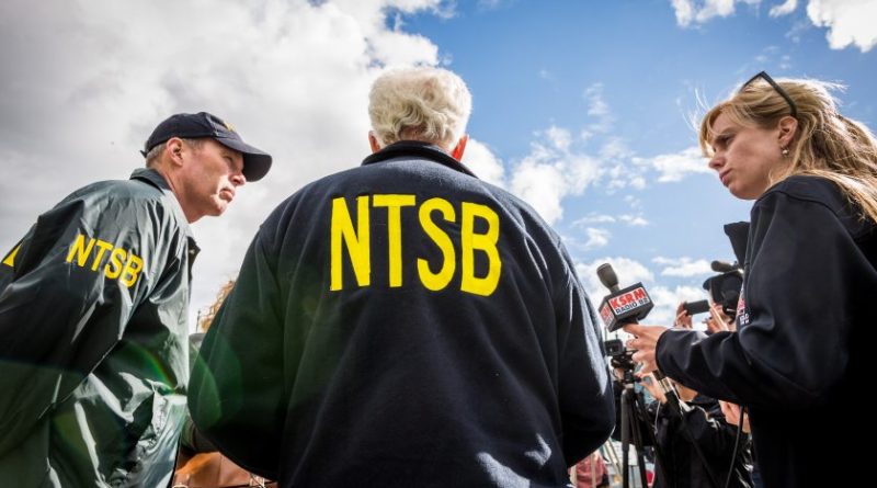 Earl Weener, NTSB board member, talks to reportes outside the Soldotna airport on July 8, 2013. (Loren Holmes / Alaska Dispatch)