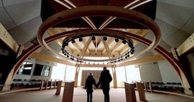 The Nunavut legislative building in Iqaluit, Nunavut, Canada. Nunavut officially became Canada's newest territory April. 1, 1999. Nunavut is the product of the largest land claim settlement in Canada's history. (Kevin Frayer / The Canadian Press)