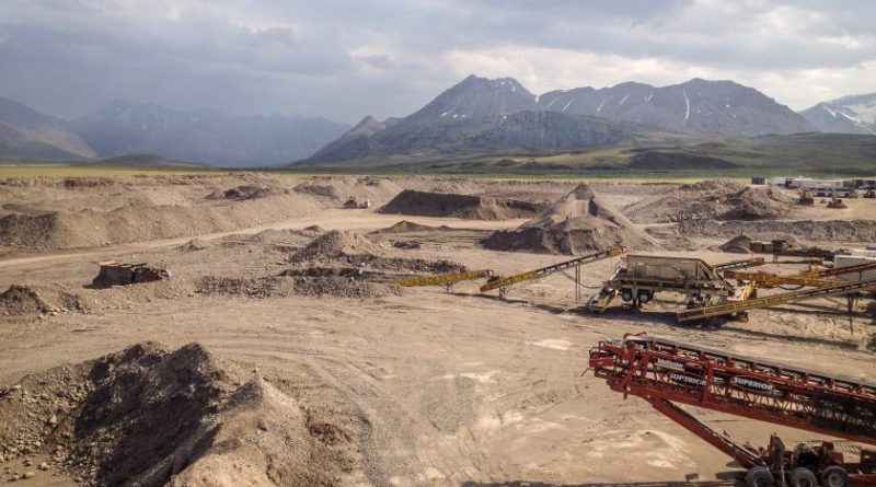 Dalton Highway 274-289 project materials site, 2011. The project will be completed in 2013. (Alaska DOT / Alaska Dispatch)