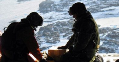 Military spotters Paul-Andre Forgues and Brad Powers helped in the rescue. (The Canadian Forces)