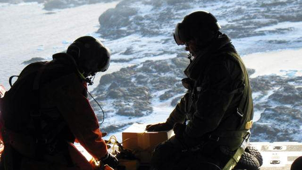 Military spotters Paul-Andre Forgues and Brad Powers helped in the rescue. (The Canadian Forces)