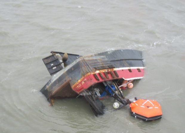 Ray Fortin, salvage master with Resolve Marine, said the Lone Star is one of the “more dangerous” operations that he’s overseen in his 18 years on the job. (Courtesy Alaska Department of Fish and Game / Alaska Dispatch)