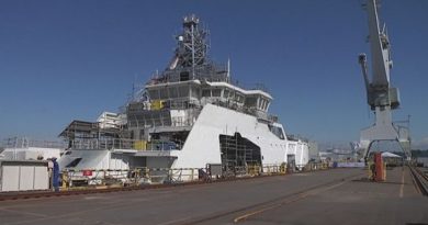 The Rauma shipyard is working on its last order, a naval patrol vessel, due to be completed in September. (Antti Laakso / Yle)