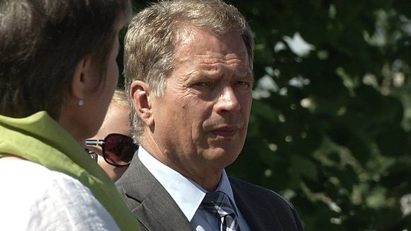Finland's president Sauli Niinistö. (Mari Latva-Karjanmaa /Yle)