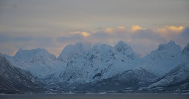 January sunset in Northern Norway. (Mia Bennett)