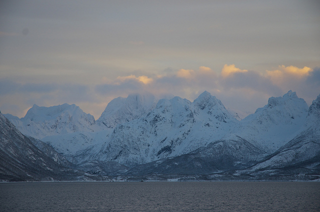 January sunset in Northern Norway. (Mia Bennett)