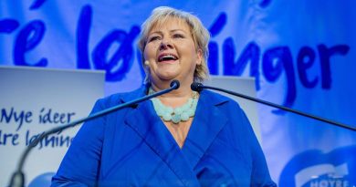 Norway's new Prime Minister Erna Solberg.(Stian Lysberg Solum, /NTB Scanpix / AP)
