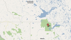 Wood Buffalo National Park straddles the Northwest Territories and Alberta border. (CBC)