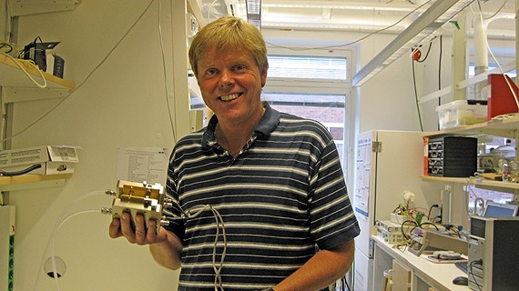 Göran Lindbergh, a professor of chemical engineering at KTH, will show US President Barack Obama research into fuels cells.(Johan Bergendorff / Sveriges Radio)