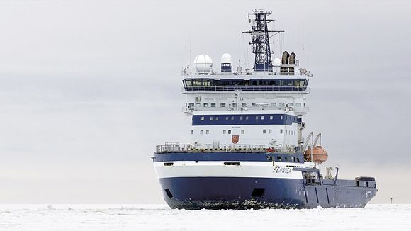 The Finnish icebreaker Fennica has been used in Arctic seafaring sorties for the Shell oil company. (Arctia Shipping / Yle)