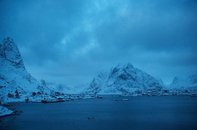 Reine, Lofoten Islands, Norway. (Mia Bennett, January 2013)