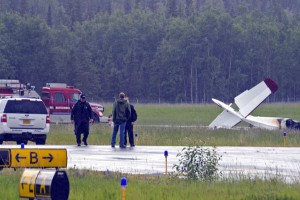 Ten people were killed when an airplane crashed just after takeoff in Soldotna. (Alaska Public Radio Network)