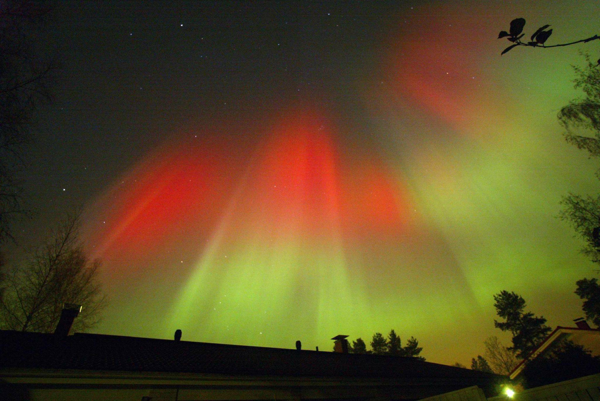 Aurora borealis in Finland in 2003. (Pekka Sakki / AFP)