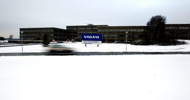 The headquarters of Swedish car manufacturer Volvo in Gothenburg, southwestern Sweden, on December 23, 2009. (Adam Ihse / AFP)