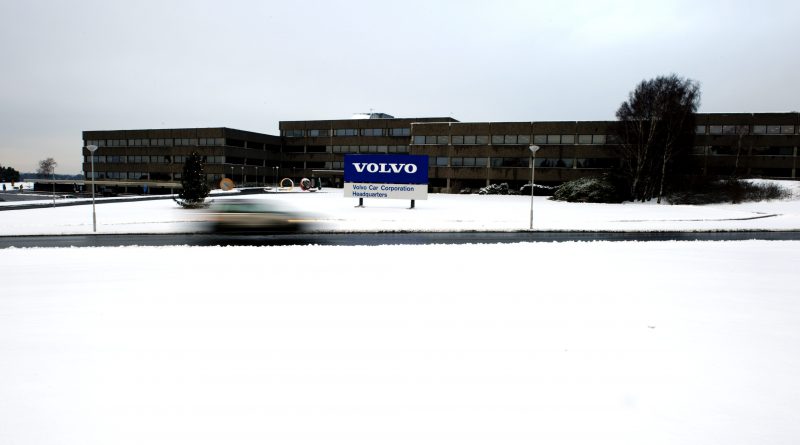 The headquarters of Swedish car manufacturer Volvo in Gothenburg, southwestern Sweden, on December 23, 2009. (Adam Ihse / AFP)