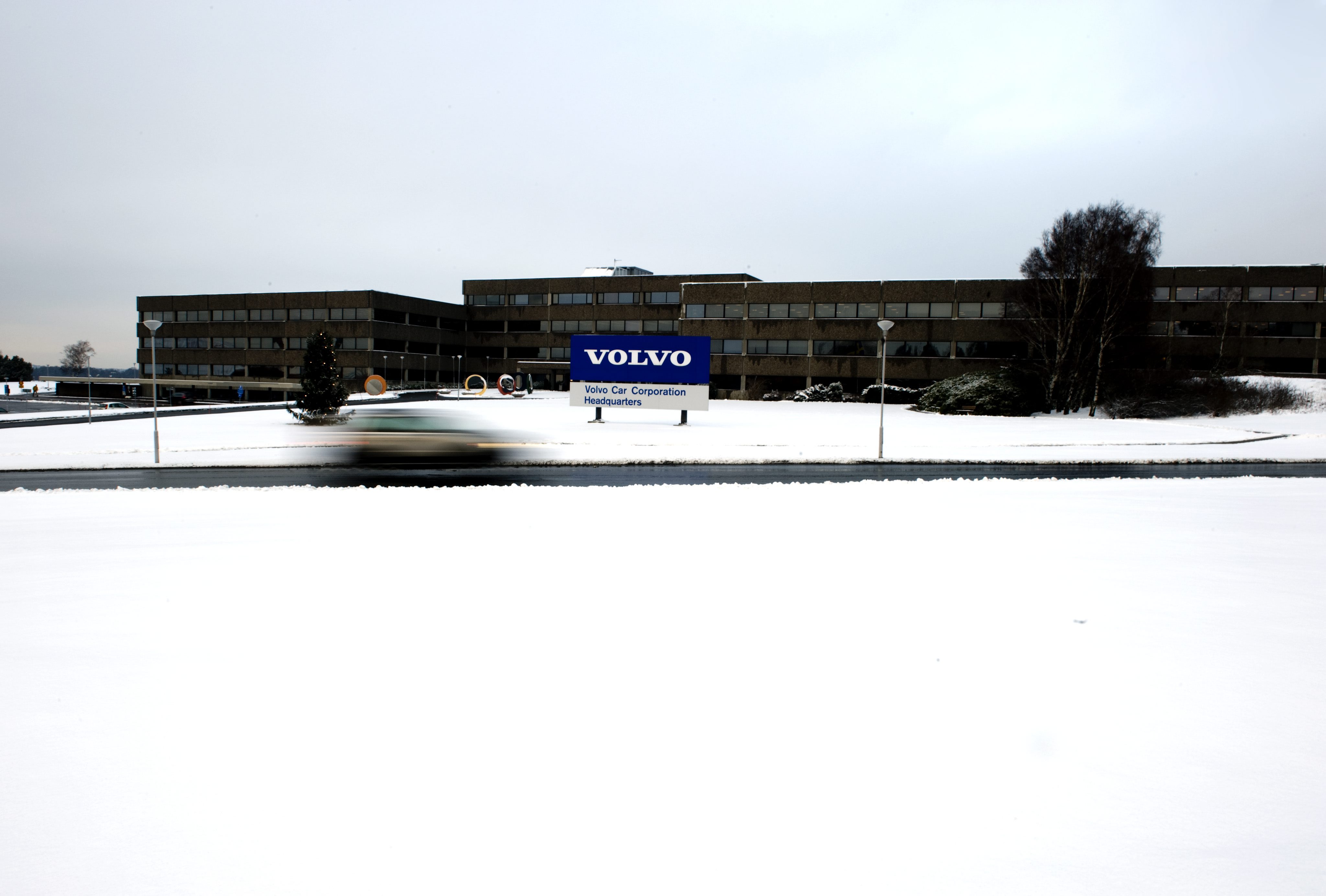 The headquarters of Swedish car manufacturer Volvo in Gothenburg, southwestern Sweden,  on December 23, 2009. (Adam Ihse / AFP)