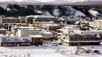 Le centre-ville de Whitehorse. (Radio-Canada)