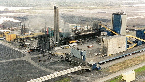The coke plant where the men are thtought to have drowned in tar.(SSAB / Radio Sweden)