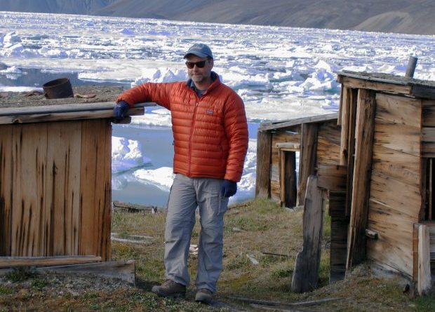 Peter Dawson at the Fort Conger site. (Courtesy of Peter Dawson / Alaska Dispatch)