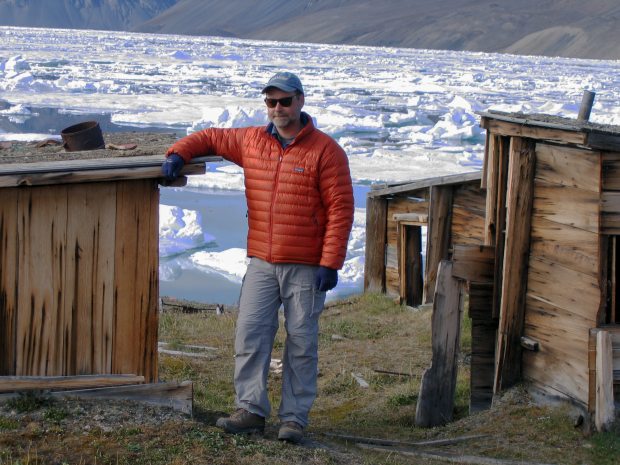 Peter Dawson at the Fort Conger site. (Courtesy of Peter Dawson / Alaska Dispatch)