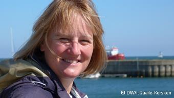 Karen Wiltshire on Helgoland. (Irene Quaile)