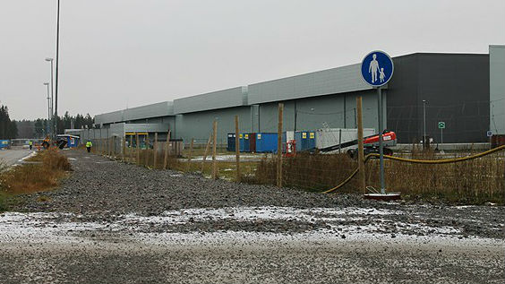 The Facebook server hall in Luleå. (David Carr/Swedish Radio)